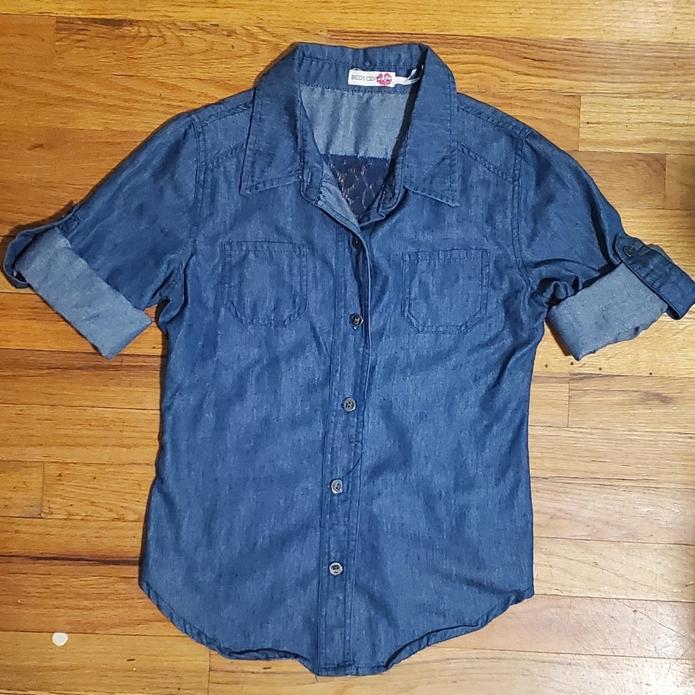 Body Central Denim Button Up Shirt